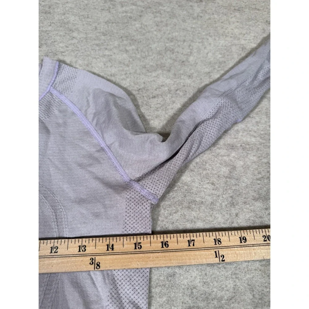 Lululemon Swiftly Tech Shirt Womens 6 Gray Long Sleeve Thumbholes Run Yoga